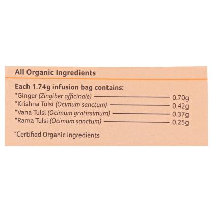 Organic India Tulsi Ginger Tea Bags 25 pcs (Carton) - Image 8