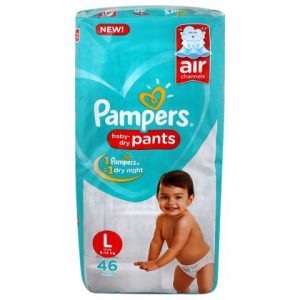 Pampers Baby Dry Pants (L) 46 count (9 – 14 kg)