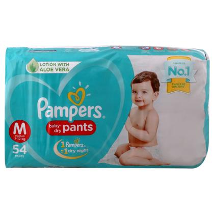 Pampers Premium Care Pants Medium size baby diapers MD 54 Count  Softest ever Pampers pants  kidzkorner