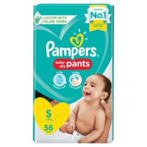 Pampers Baby Dry Pants (S) 56 count (4 - 8 kg)