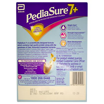 Buy PediaSure Chocolate Drink Powder 400 g (Carton) Online at Best