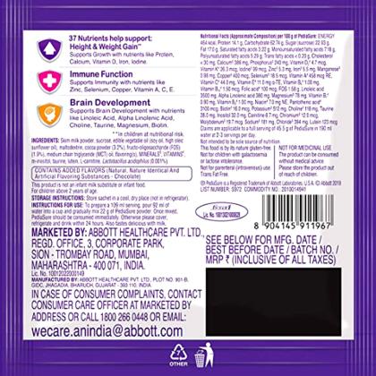 Pediasure Chocolate Health Drink Powder 22 g - Image 2