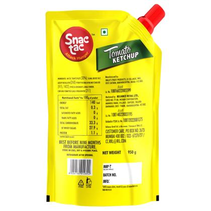 Snactac Tomato Ketchup 950 g (Pouch) - Image 2