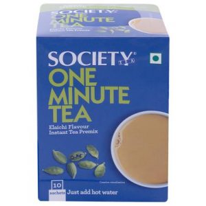 Society One Minute Elaichi Instant Tea Premix 14 g (10 Sachets)
