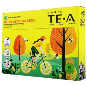 Sprig Lemon Honey Green Tea Bags 10 pcs (Carton)