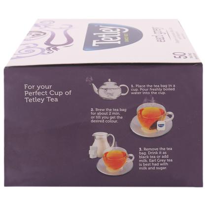 Tetley Earl Grey Leaf Tea Bags 50 pcs - Image 4