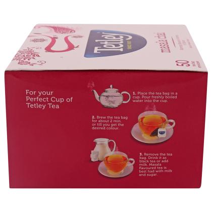Tetley Masala Leaf Tea Bags 50 pcs - Image 4