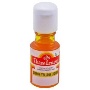 Three Leaves Lemon Yellow Liquid Food Colour 20 ml