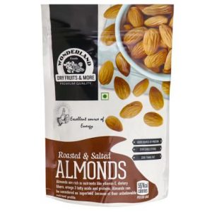 Wonderland Foods Roasted & Salted Almonds 100 g