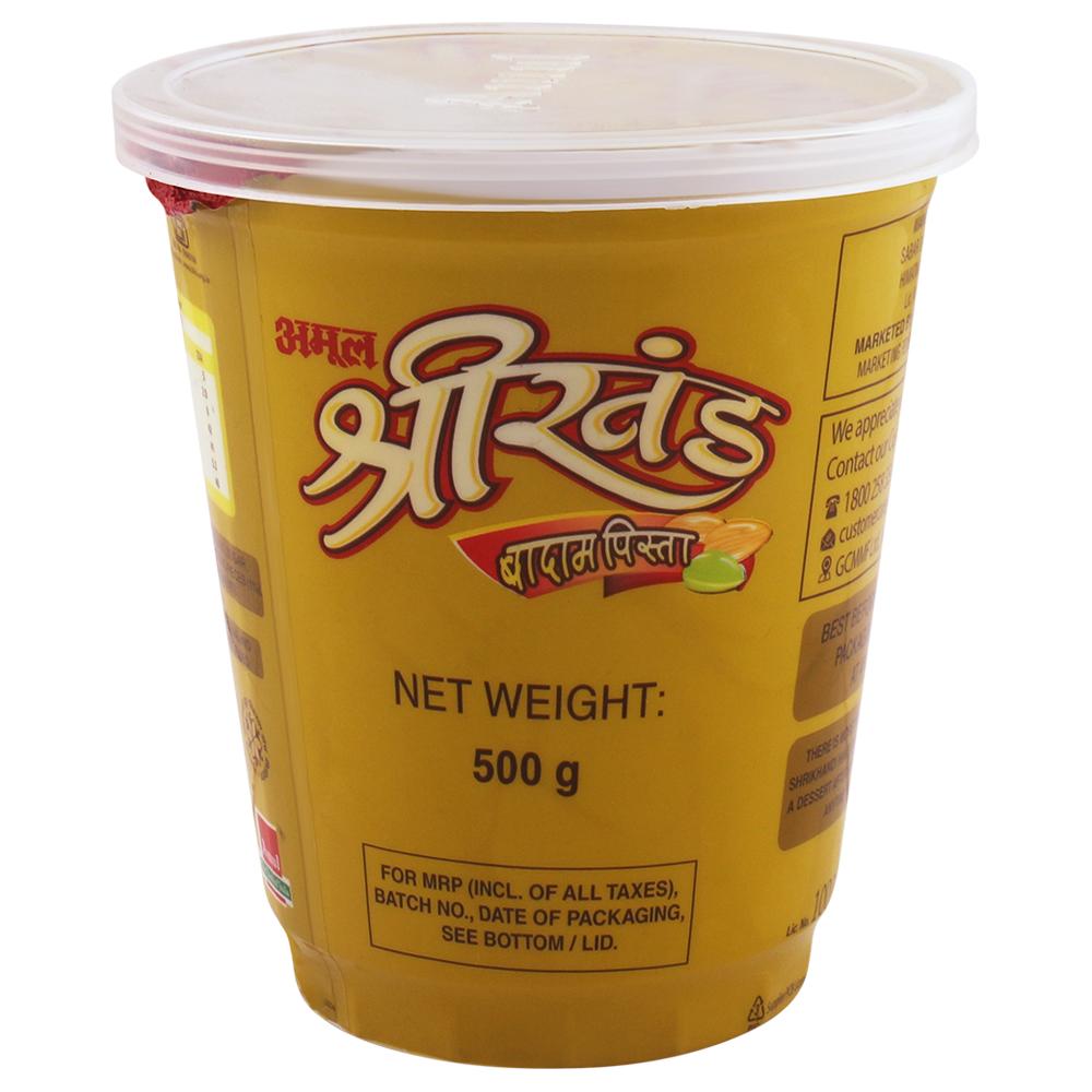 Amul Badam Pista Shrikhand 500 g (Container) - Image 3