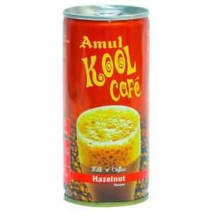 Amul Kool Cafe Hazelnut Flavoured Milk 200 ml (Can)