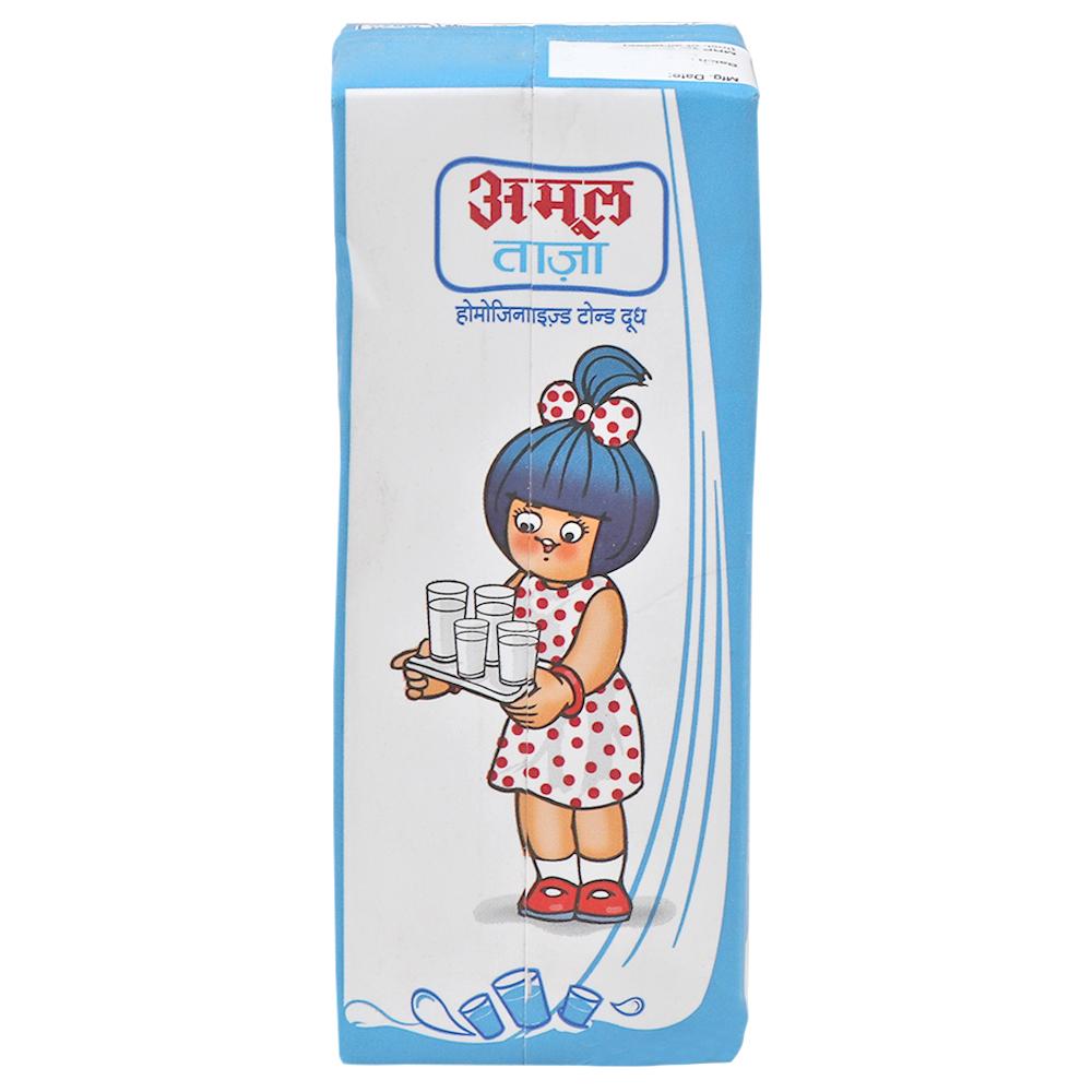 Amul Taaza Toned Long Life Milk 200 ml (Tetra Pak) - Image 2