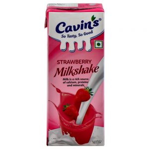 Cavin's Strawberry Milkshake 200 ml (Tetra Pak)