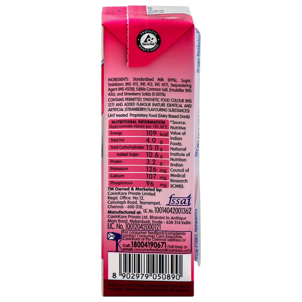 Cavin's Strawberry Milkshake 200 ml (Tetra Pak) - Image 4