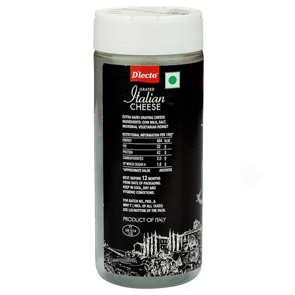 D'lecta Grated Italian Cheese 80 g (Bottle) - Image 2