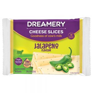 Dreamery Jalapeno Flavoured Cheese Slices 200 g (Pack)