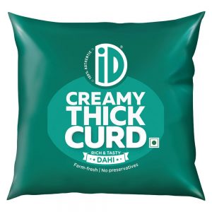 iD Natural Creamy Thick Curd 400 g (Pouch)