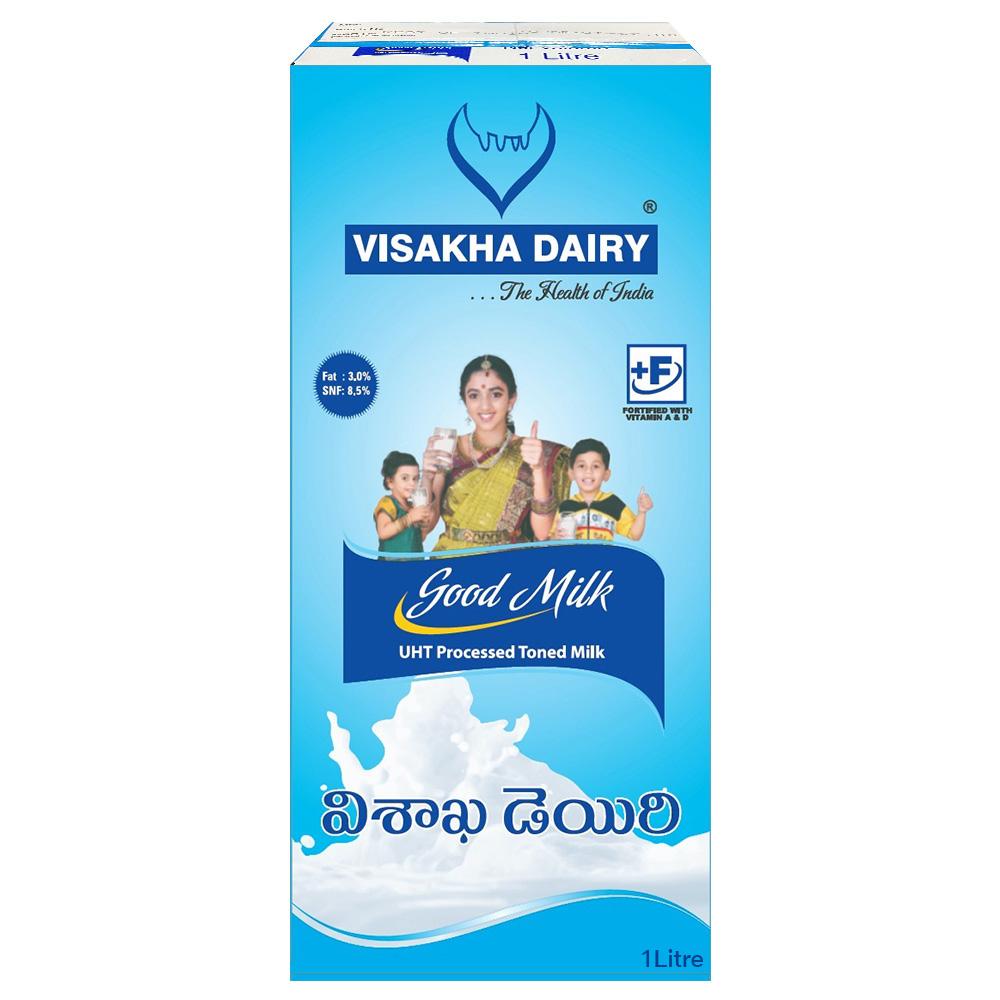 Visakha Dairy Good Milk UHT Processed Toned Milk 1 L (Tetra Pak
