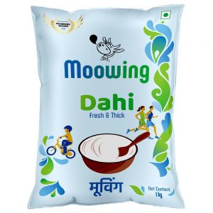 Moowing Cow Curd 1 kg (Pouch)
