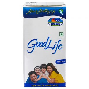 Nandini GoodLife Toned Milk 1 L (Tetra Pak)