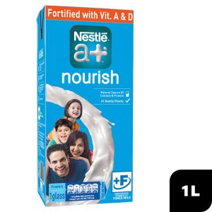 Nestle a+ Nourish Toned Long Life Milk 1 L (Tetra Pak)