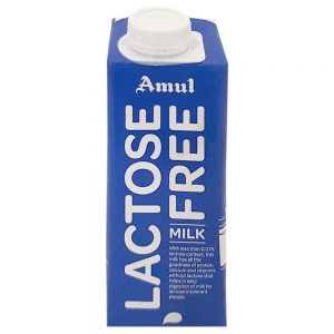 Amul Lactose Free Long Life Milk 250 ml (Tetra Pack)
