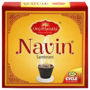 Cycle Navin Om Shanthi Cup Sambrani 10 pcs