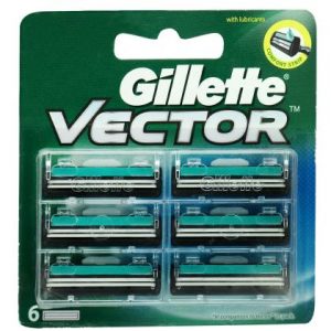 Gillette Vector Shaving Cartridge Twin Blades 6 Pcs