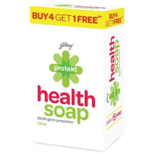 Godrej Protekt Citrus Health Soap 100 g (Buy 4 Get 1 Free)
