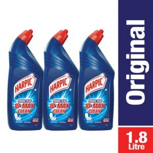 Harpic Power Plus Original Disinfectant Toilet Cleaner 600 ml (Pack of 3)