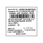 Joyo Better Home Grey Square Bucket 25 L - Image 5