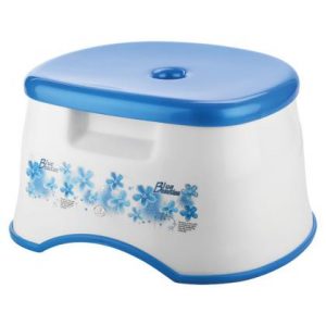 Joyo Blue Printed Super Bath Stool (S)
