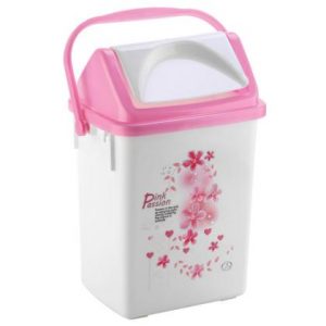 Joyo Happy Home Printed Pink Dustbin