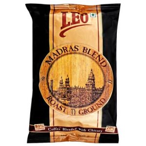 Leo Madras Blend Roast Ground 80 & 20 Coffee 200 g