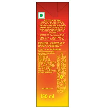 Maaza Refresh Mango Drink 150 ml - Image 4