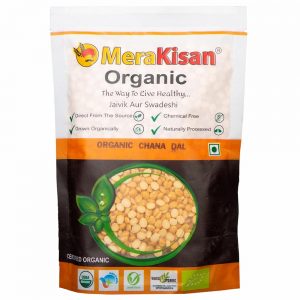 MeraKisan Organic Chana Dal 500 g