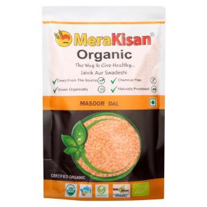 MeraKisan Organic Masoor Dal 500 g