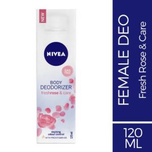 Nivea Fresh Rose & Care Body Deodorizer for Women 120 ml