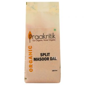 Praakritik Organic Split Masoor Dal 500 g