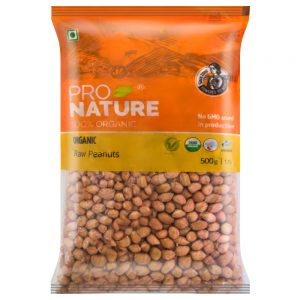 Pro Nature Organic Raw Peanuts 500 g
