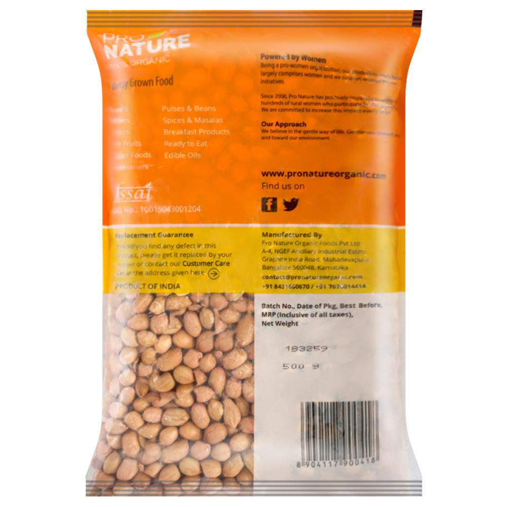 Pro Nature Organic Raw Peanuts 500 g - Image 4