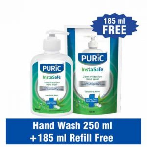 Puric Instasafe Camphor & Neem Germ Protection Handwash (Buy 250 ml Get 185 ml Free)