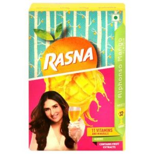 Rasna Alphonso Mango Instant Drink Powder 32 Serving