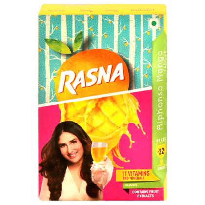 Rasna Alphonso Mango Instant Drink Powder 32 Serving