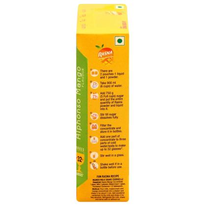 Rasna Alphonso Mango Instant Drink Powder 32 Serving - Image 4