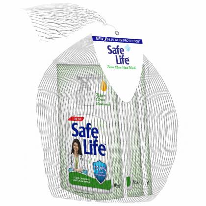 Safe Life Active Clean Hand Wash Refill 185 ml (Pack of 3)