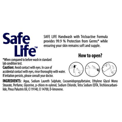 Safe Life Active Clean Hand Wash Refill 185 ml (Pack of 3) - Image 4
