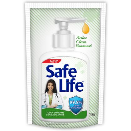 Safe Life Active Clean Hand Wash Refill 185 ml (Pack of 3) - Image 2