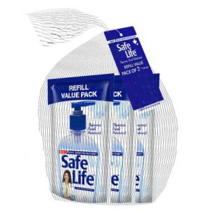 Safe Life Aqueous Fresh Hand Wash Refill 185 ml (Pack of 3)