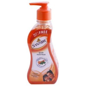 Santoor Classic Hand Wash 215 ml (Buy 1 Get 1 Free)